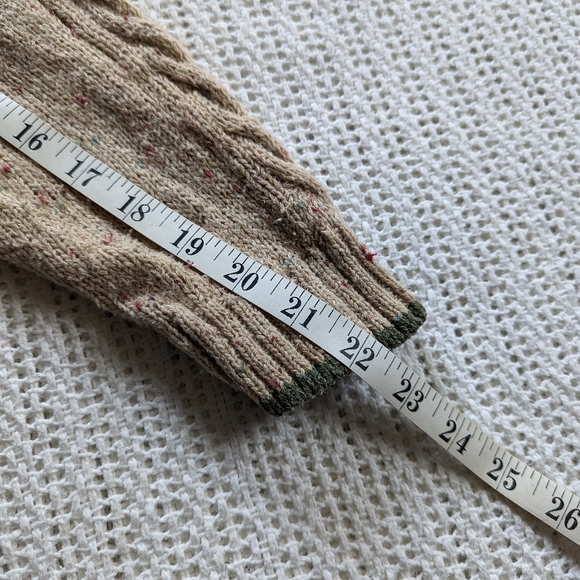 VTG Lizwear Women's SMALL Pullover Grandma Sweater Tan Geometric Ramie CottonT - Picture 7 of 8